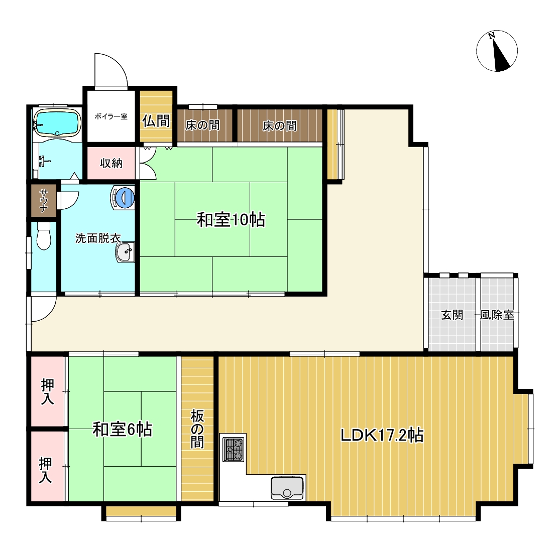 下大野現況間取図